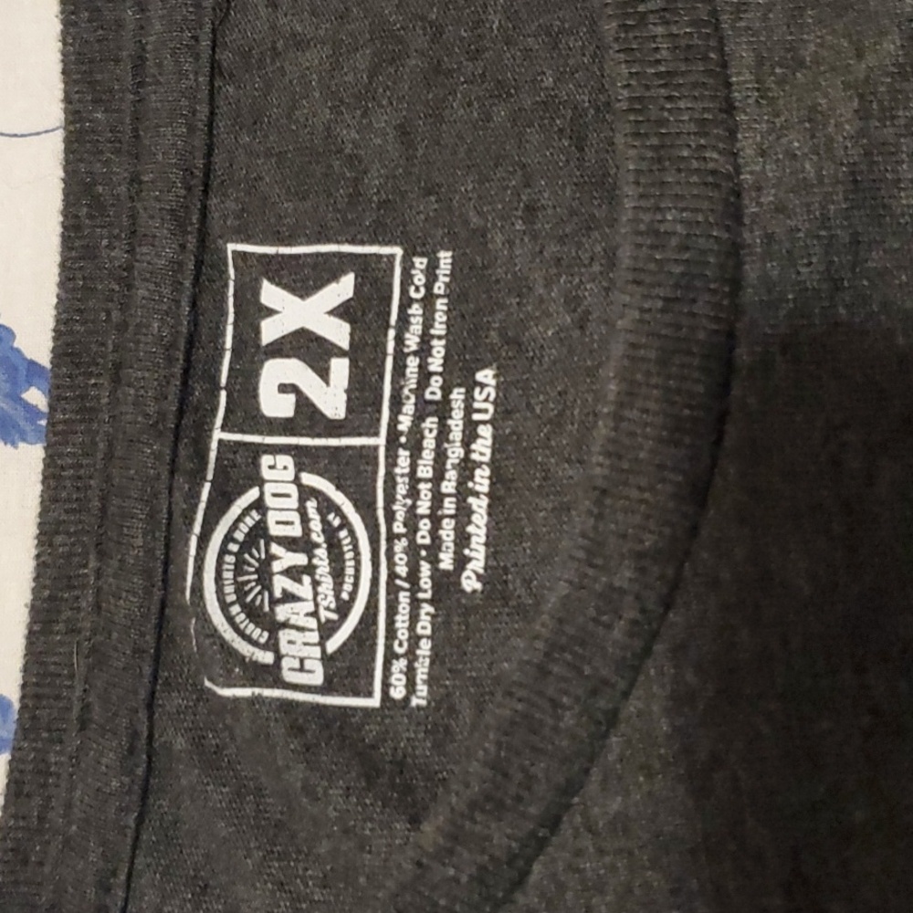 CURATED BY RUA'H KIBRIYA: Cotton/PolyesterCharcoal/Gray Short-Sleeved TShirt EUC - Picture 2 of 3